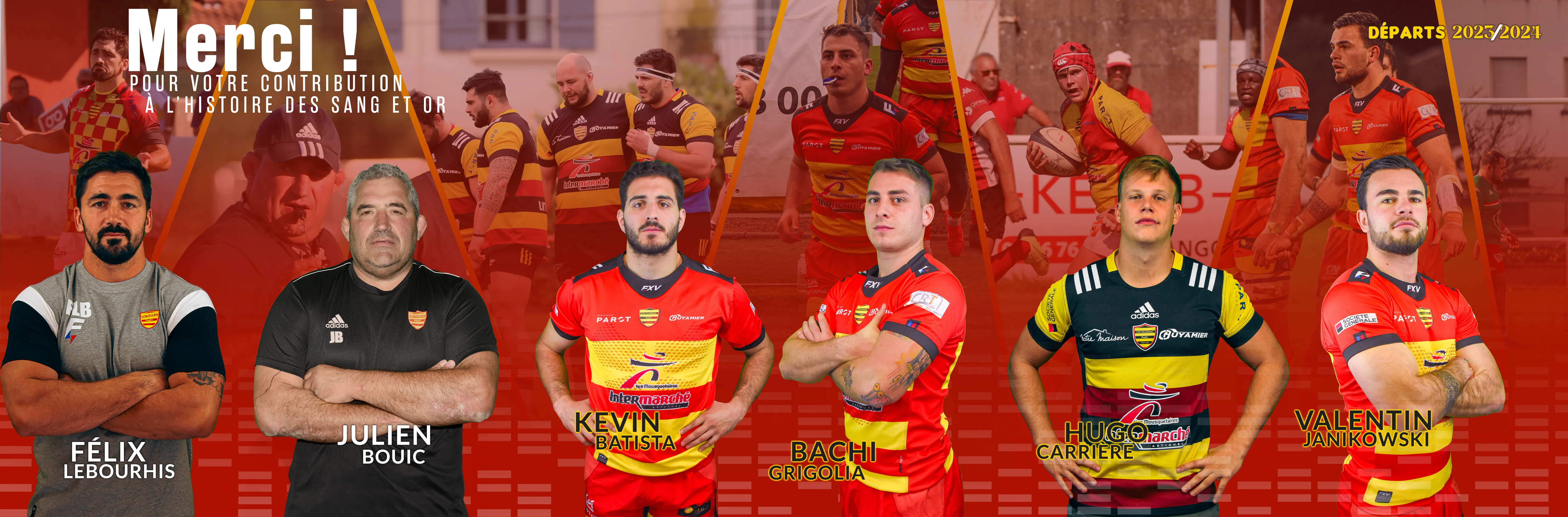 DEPART CMF RUGBY HUGO FÉLIX JULIEN BOUIC BACHI KEVIN BATISTA