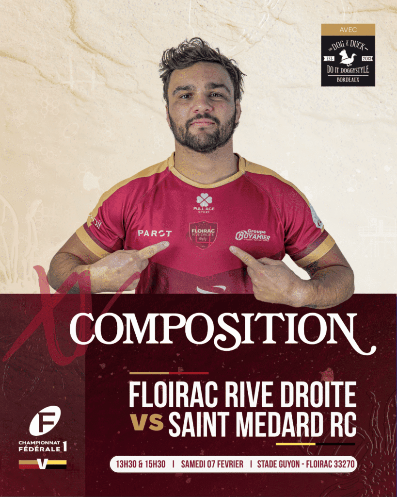 Lire la suite à propos de l’article COMPOSITION ❤️‍🔥DERBY DE LA GARONNE 🔥Présentée par @thedogandduck_bordeaux