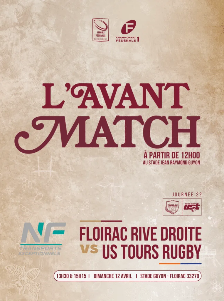 Lire la suite à propos de l’article 🍻 L’AVANT MATCH À partir de 12h00 au stade Guyon 
